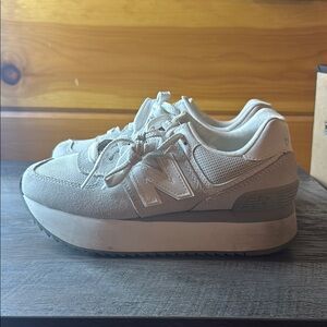 New Balance Gray Chunky Sole Sneakers